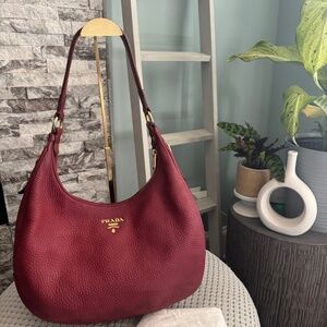Prada Leather Hobo Style Bag